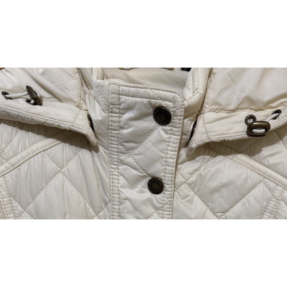 BARBOUR Jenkins Quilted Women's Jacket Cream Size 6 Spring Fall Retail $ 375 EUC - Picture 6 of 9